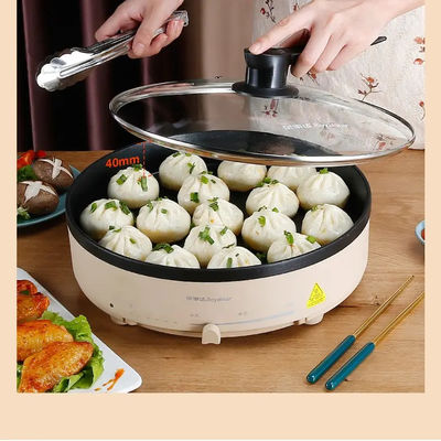 Electronic Self Heating Hot Pot Multifunctional Fry Pan Skillet 32cm -  China Energy Efficient Cooking and Electric Fryer price